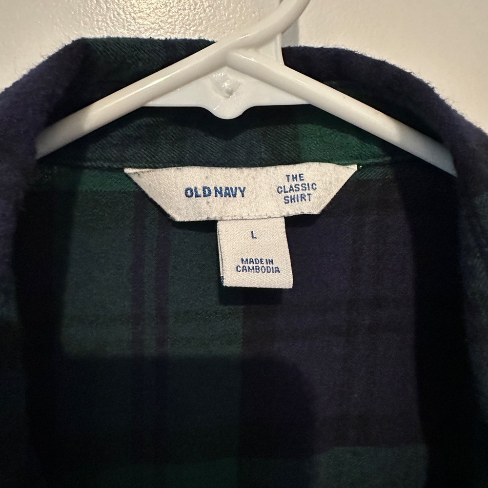 Old Navy Classic Plaid Flannel Shirt